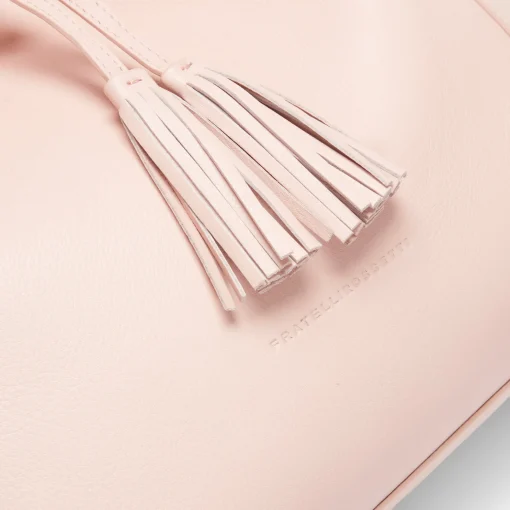 Powder Pink Tassel Shoulder Bag | Fratelli Rossetti