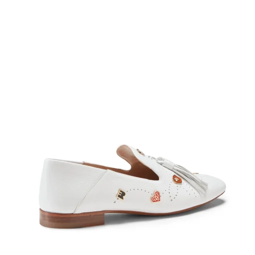 Slipper Donna In Pelle Bianca-Fratelli Rossetti