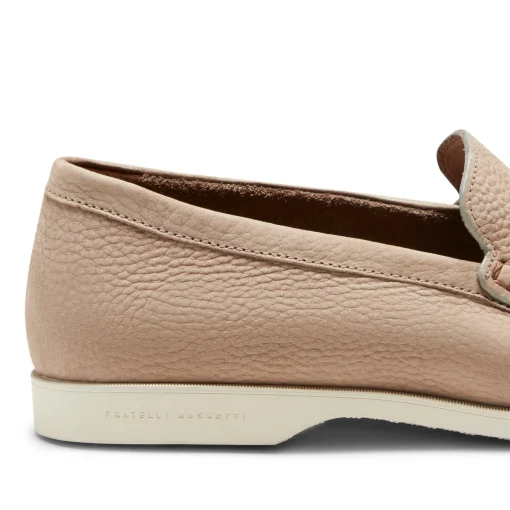 Beige Suede Loafer | Fratelli Rossetti