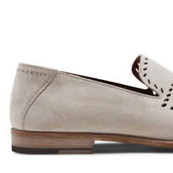 Beige Woven Suede Slippers | Fratelli Rossetti
