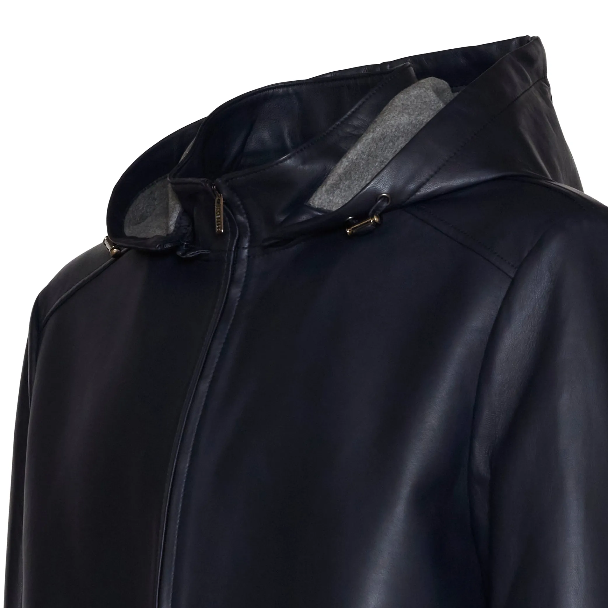 Blue Nappa Leather Jacket | Fratelli Rossetti