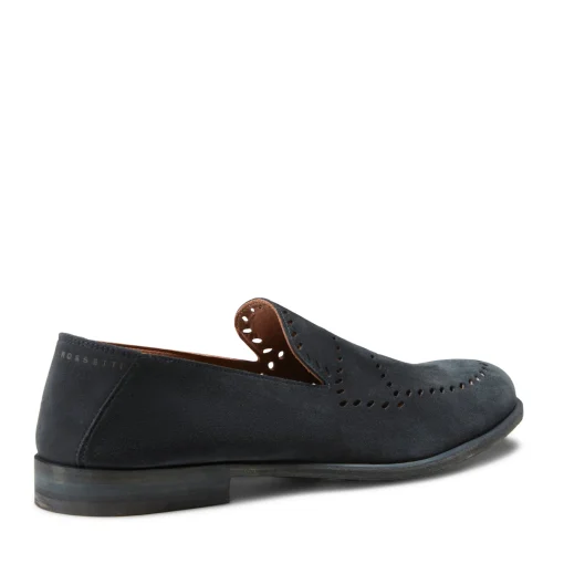 Blue Woven Suede Slippers | Fratelli Rossetti