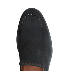 Blue Woven Suede Slippers | Fratelli Rossetti