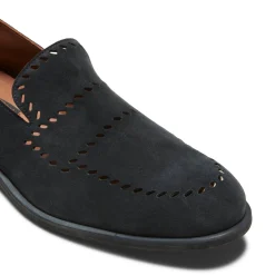 Blue Woven Suede Slippers | Fratelli Rossetti
