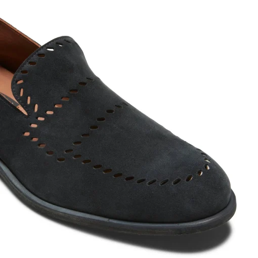 Blue Woven Suede Slippers | Fratelli Rossetti