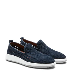 Blue Woven Suede Sneaker | Fratelli Rossetti