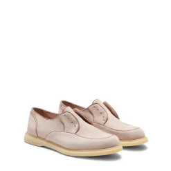 Blush Pink Suede Lace-up Shoe | Fratelli Rossetti