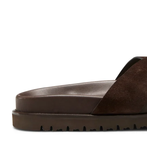 Brown Suede Sandal | Fratelli Rossetti