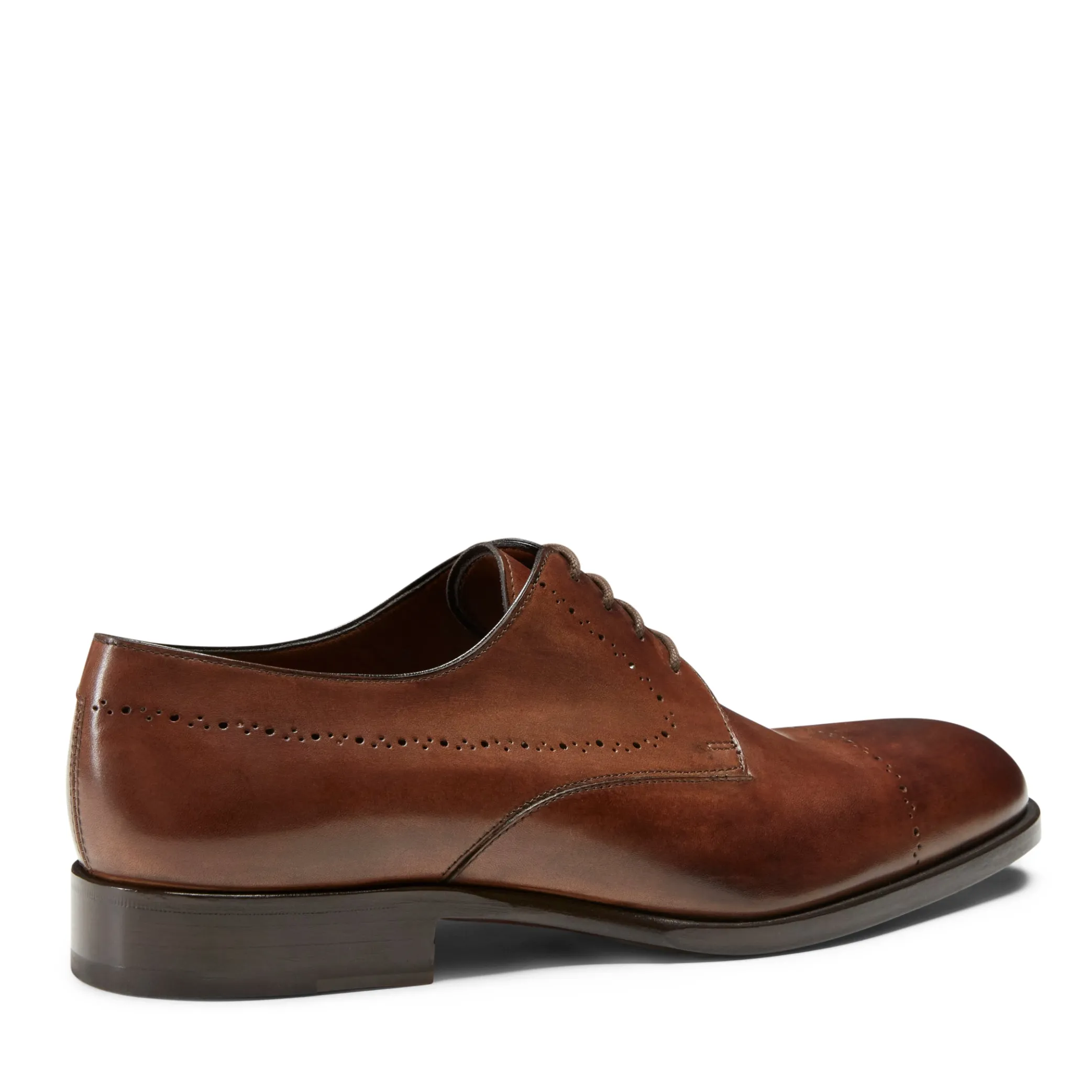 Chestnut Leather Lace-up Shoe | Fratelli Rossetti