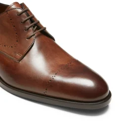Chestnut Leather Lace-up Shoe | Fratelli Rossetti