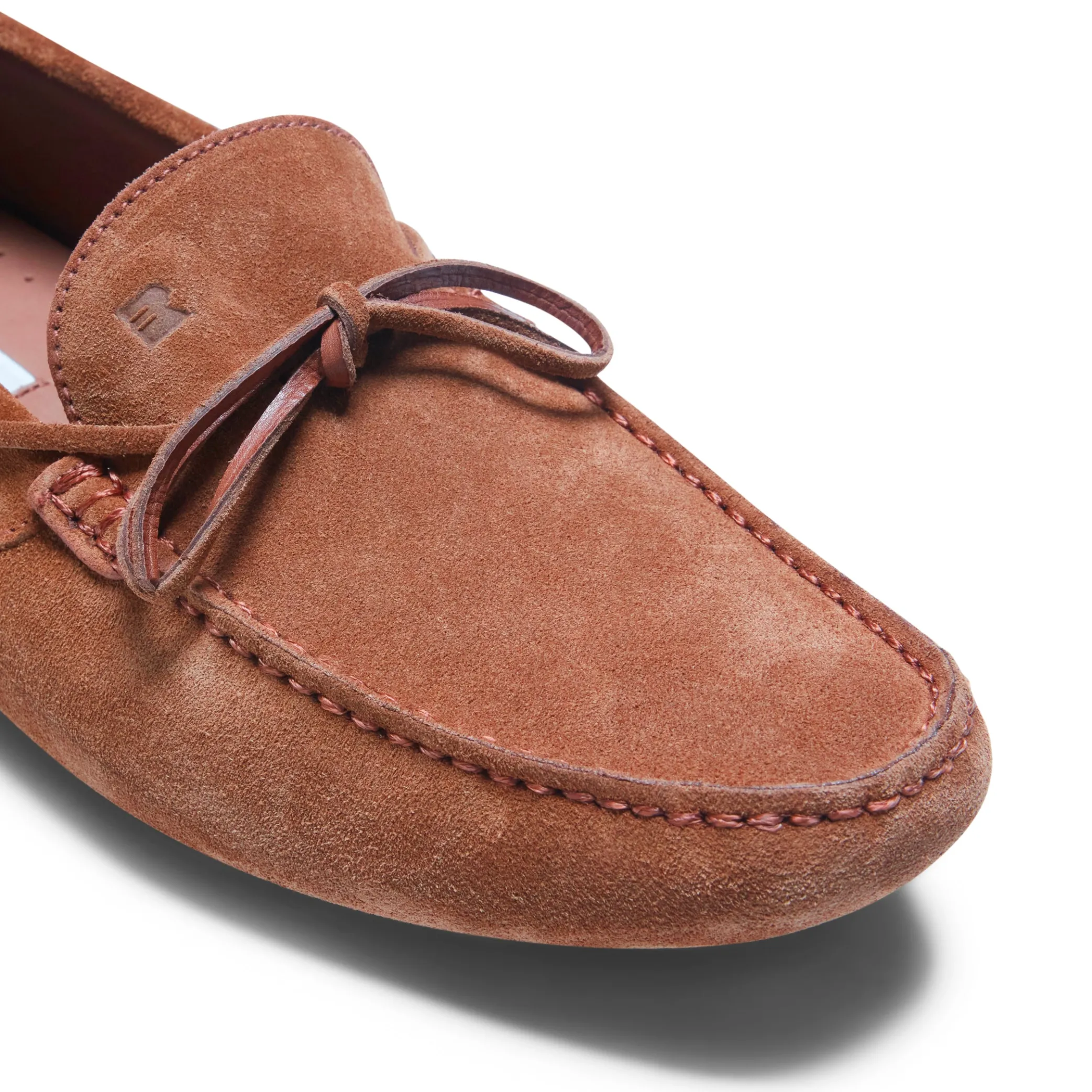Cognac Suede Driver Loafer | Fratelli Rossetti