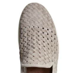 Dove Grey Woven Suede Sneaker | Fratelli Rossetti