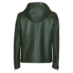 Green Nappa Leather Jacket | Fratelli Rossetti