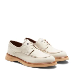 Ivory Leather Lace-up Shoe | Fratelli Rossetti