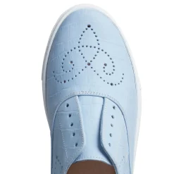 Light Blue Suede Hobo Sport Sneaker | Fratelli Rossetti