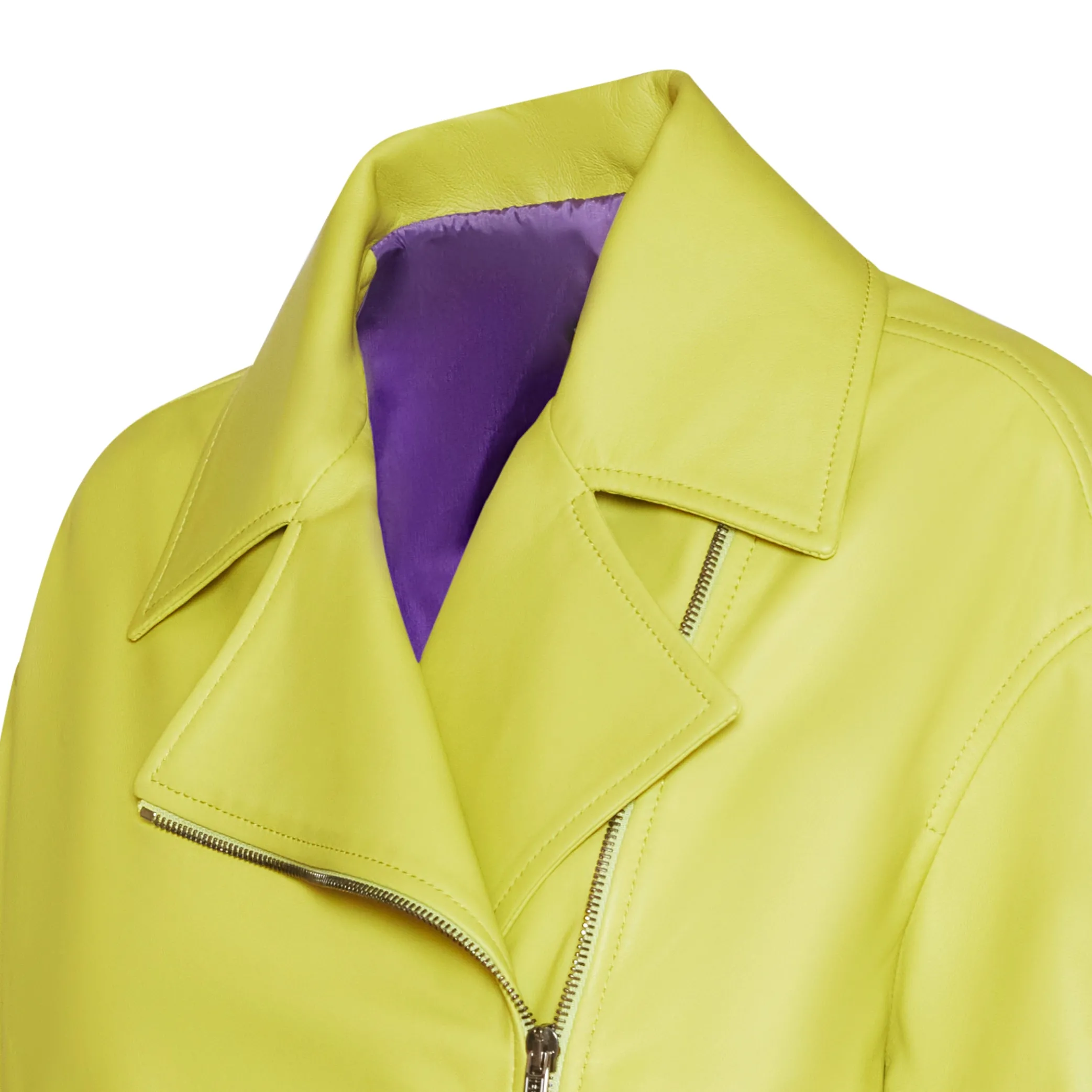 Lime Green Nappa Cape | Fratelli Rossetti