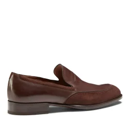 Mahogany Leather And Suede Loafer | Fratelli Rossetti