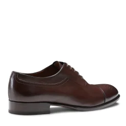 Mahogany Leather Lace-up Shoe | Fratelli Rossetti