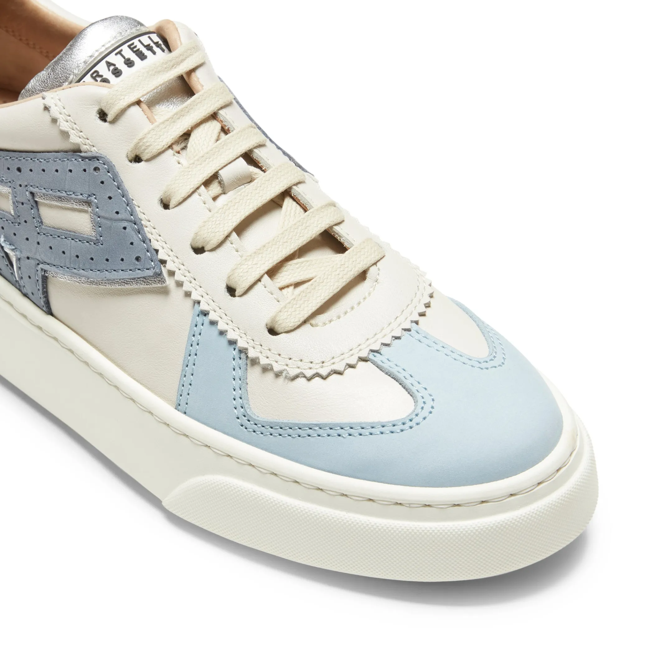 Milk White Leather Sneaker | Fratelli Rossetti