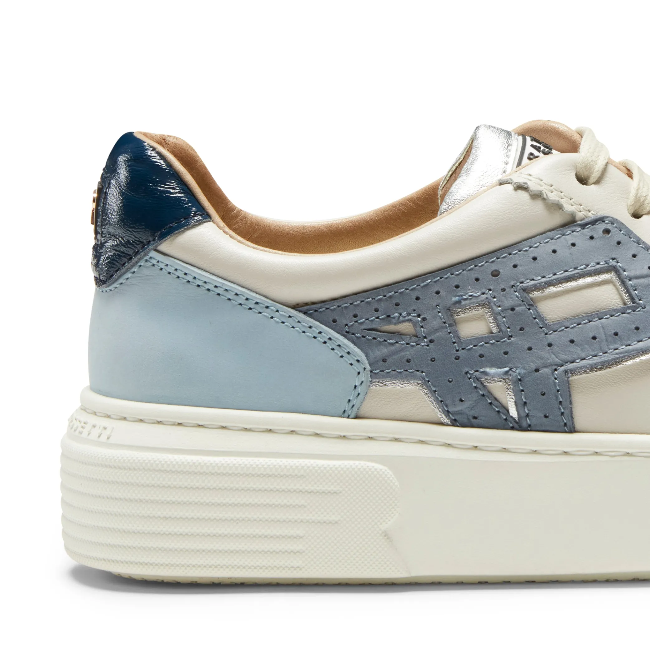 Milk White Leather Sneaker | Fratelli Rossetti