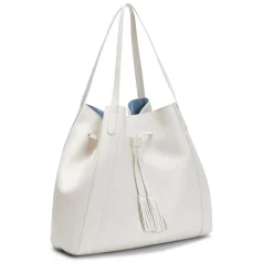 Milk White Tassel Shoulder Bag | Fratelli Rossetti