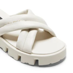 Milk-white Leather Sandal | Fratelli Rossetti