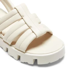 Milk-white Leather Sandal | Fratelli Rossetti