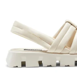 Milk-white Leather Sandal | Fratelli Rossetti