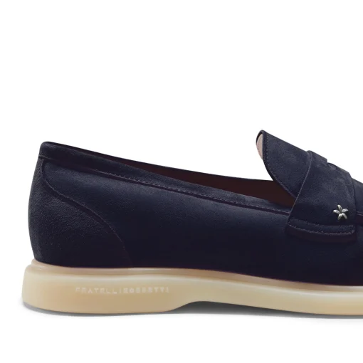 Mocassino In Suede-Fratelli Rossetti