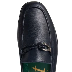 Mocassino Uomo In Pelle Blu-Fratelli Rossetti