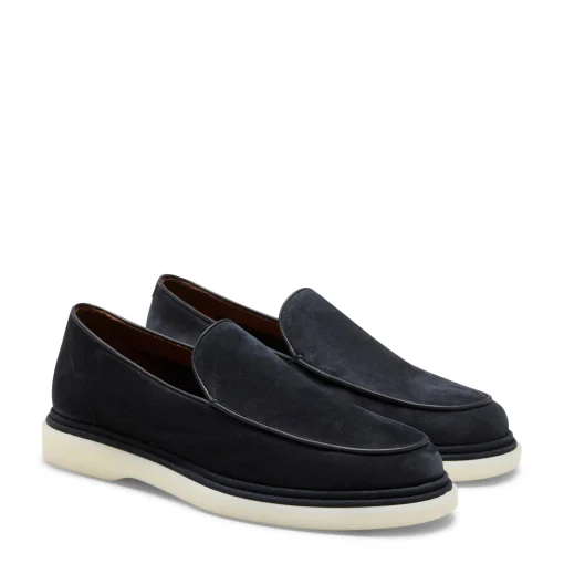 Mocassino Uomo In Suede-Fratelli Rossetti