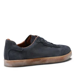 Navy Blue Suede Sneakers | Fratelli Rossetti