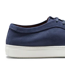 Navy Blue Suede Sneakers | Fratelli Rossetti