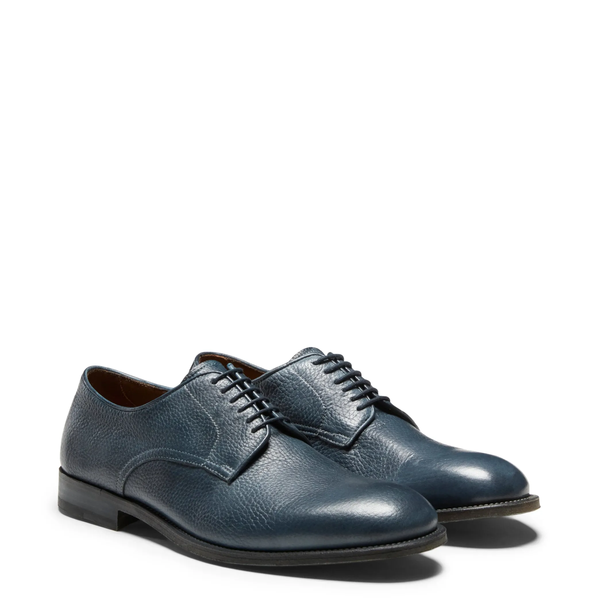 Ocean Blue Leather Lace-up Shoe | Fratelli Rossetti