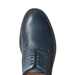 Ocean Blue Leather Lace-up Shoe | Fratelli Rossetti