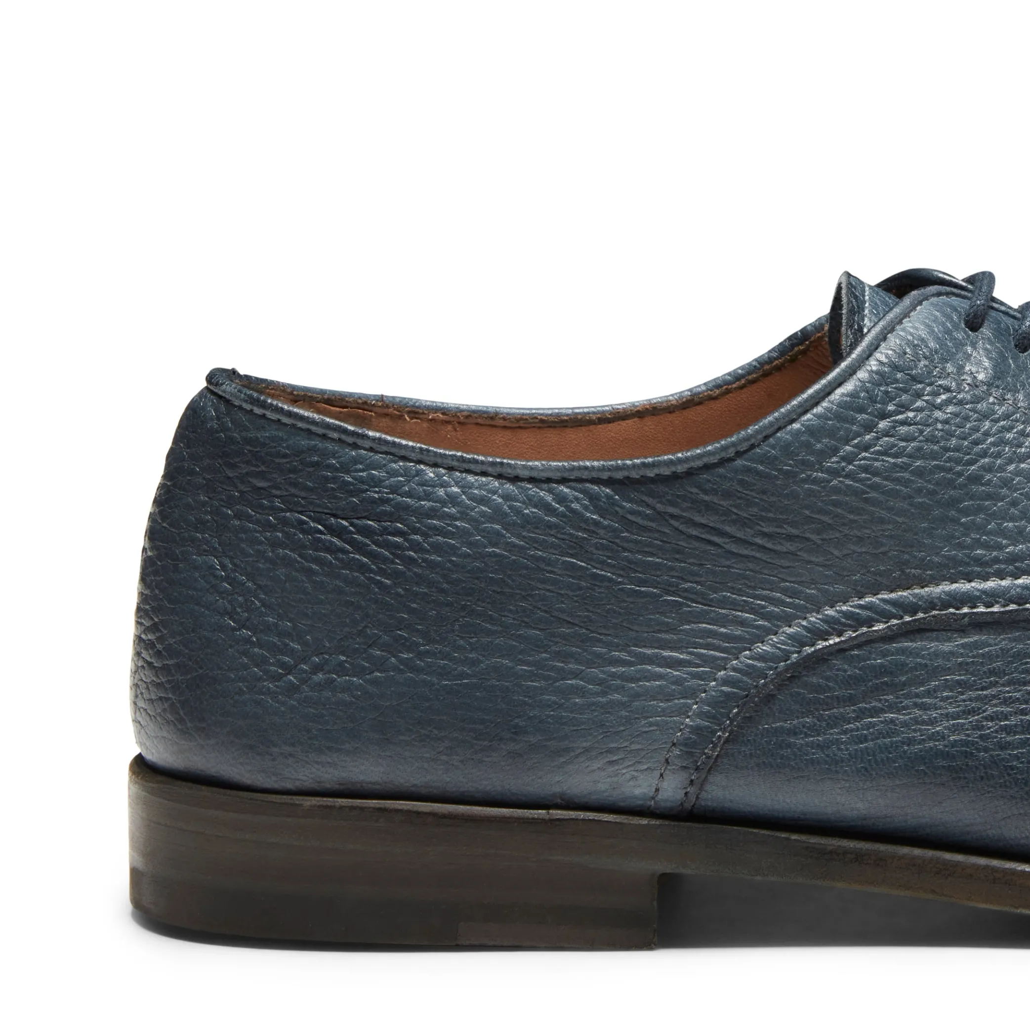 Ocean Blue Leather Lace-up Shoe | Fratelli Rossetti