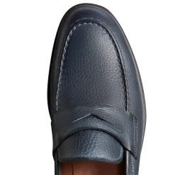 Ocean Blue Leather Loafer | Fratelli Rossetti