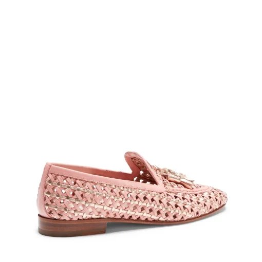 Pink Woven Leather Brera Loafer | Fratelli Rossetti