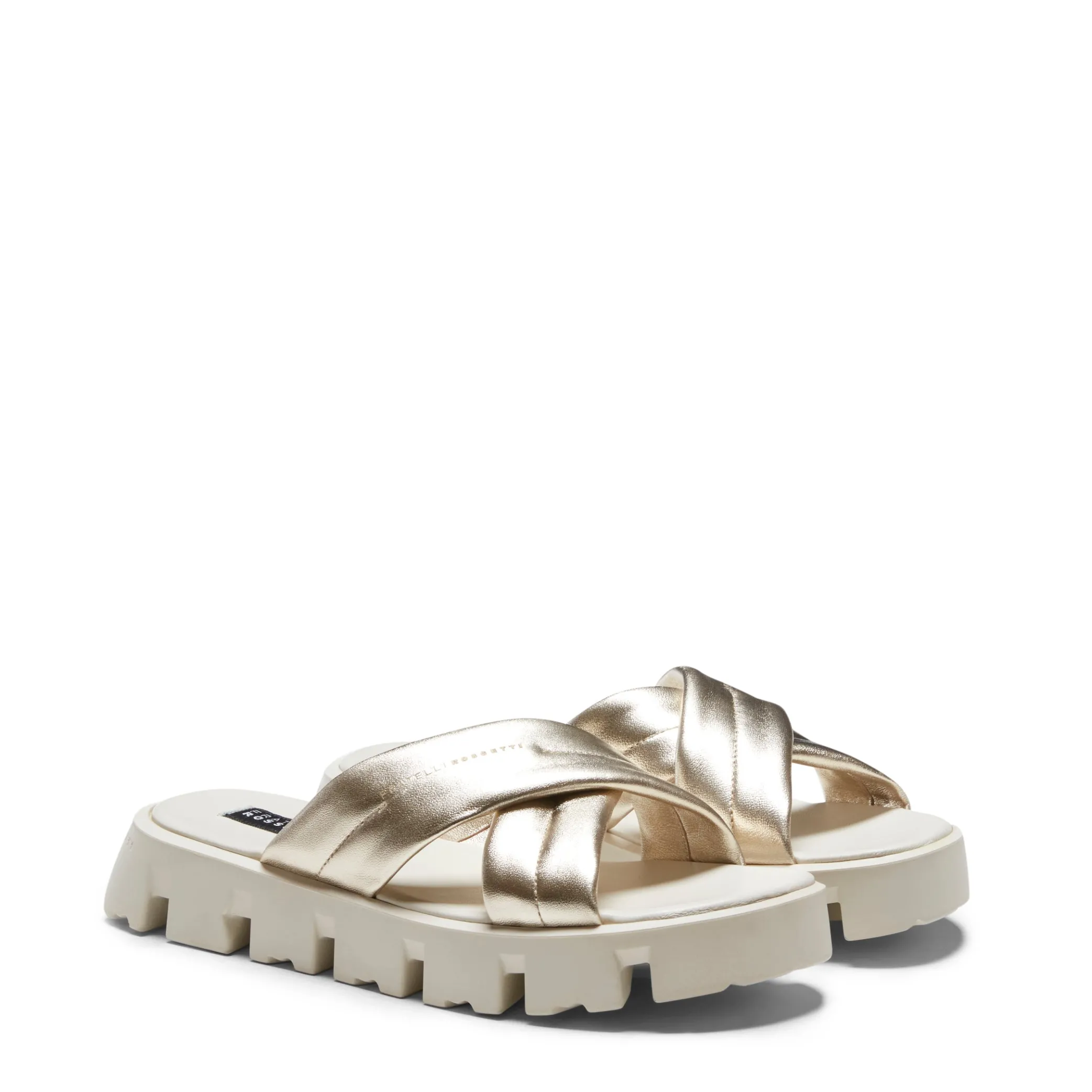 Platinum Leather Sandal | Fratelli Rossetti