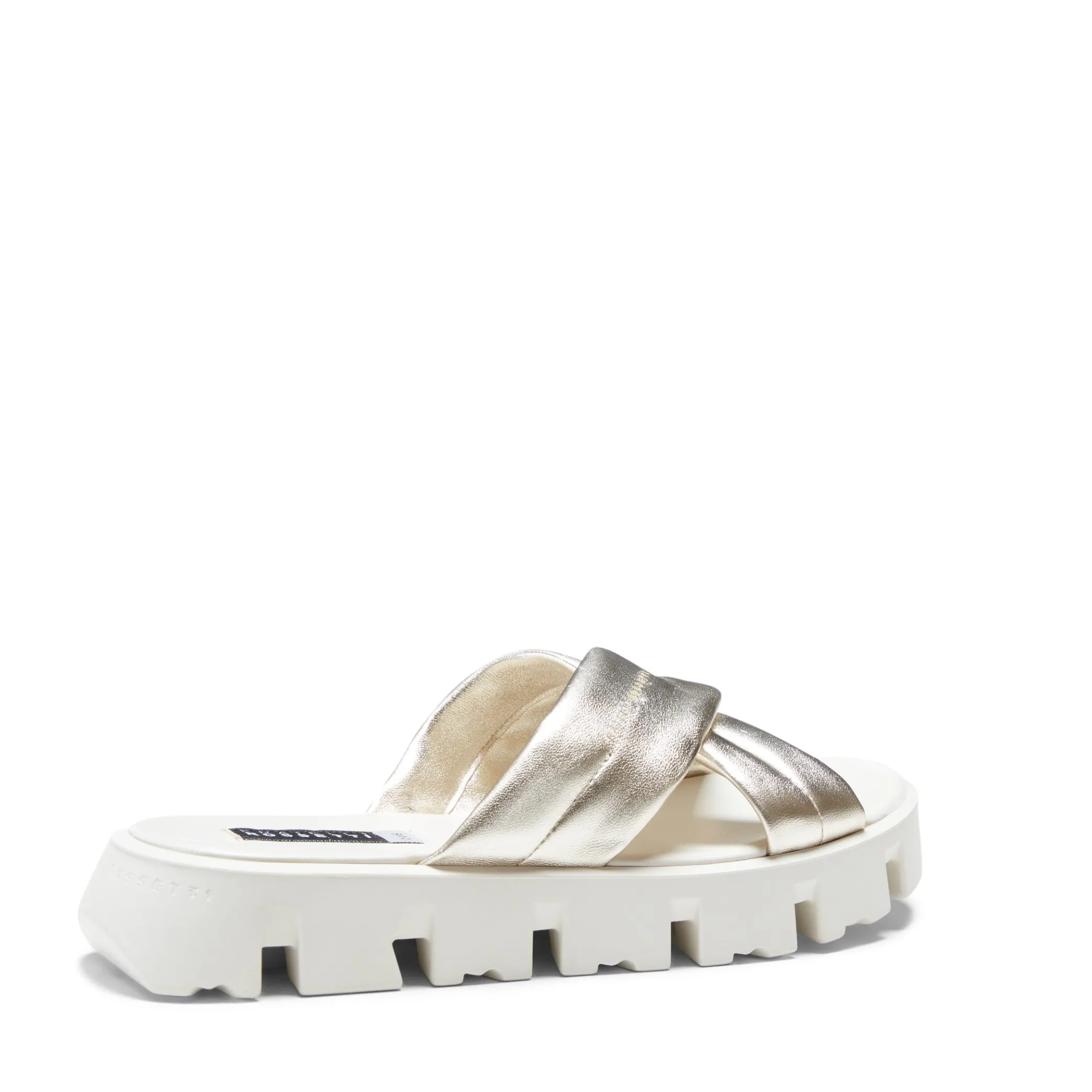 Platinum Leather Sandal | Fratelli Rossetti