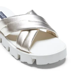 Platinum Leather Sandal | Fratelli Rossetti