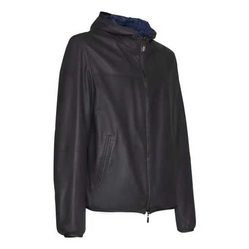 Reversible Grey Suede Jacket | Fratelli Rossetti