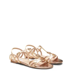 Sandalo Donna In Pelle Oro-Fratelli Rossetti
