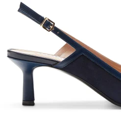 Sandalo Donna In Suede Blu-Fratelli Rossetti