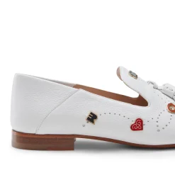 Slipper Donna In Pelle Bianca-Fratelli Rossetti