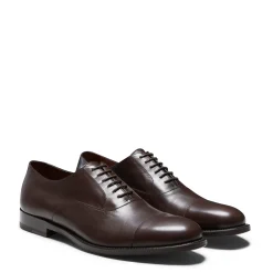 Smooth Brown Leather Oxford Shoe | Fratelli Rossetti