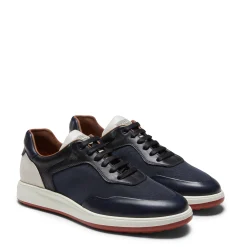 Sneaker Uomo In Pelle E Tessuto-Fratelli Rossetti