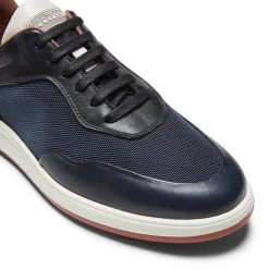 Sneaker Uomo In Pelle E Tessuto-Fratelli Rossetti